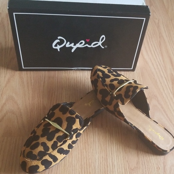 CAMEL/LEOPARD Mule Flats - Picture 3 of 6